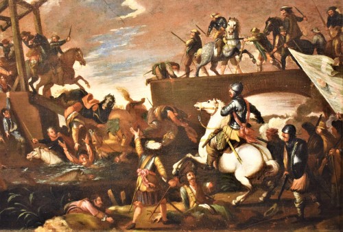 Louis XIV - Bataille sous la forteresse - Jacques Courtois (1621-1676) atelier
